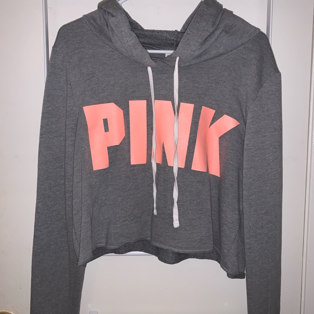 VS PINK cropped hoodie